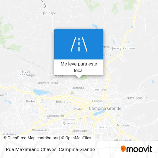 Rua Maximiano Chaves mapa