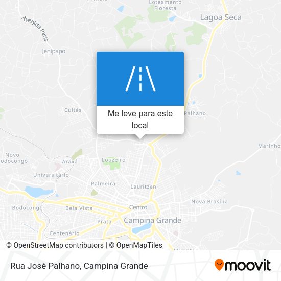 Rua José Palhano mapa