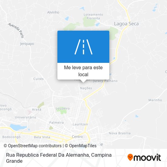 Rua Republica Federal Da Alemanha mapa