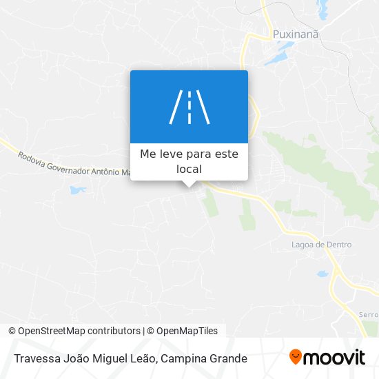 Travessa João Miguel Leão mapa