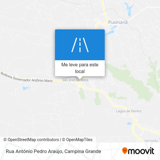 Rua António Pedro Araújo mapa