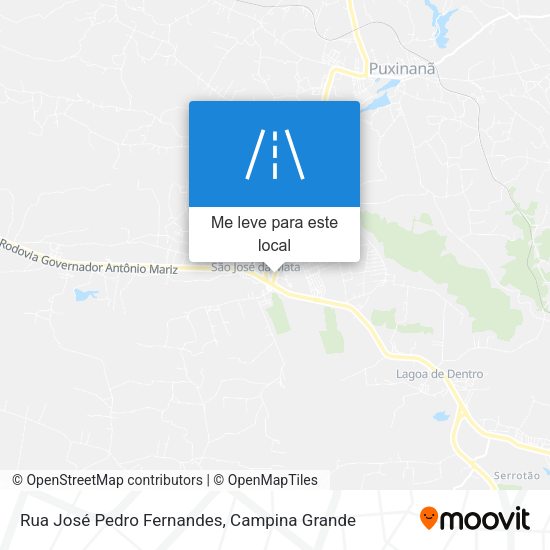 Rua José Pedro Fernandes mapa