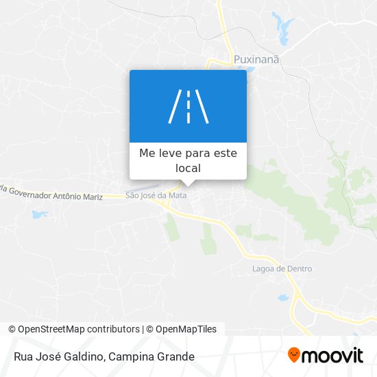 Rua José Galdino mapa