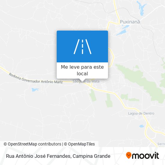 Rua Antônio José Fernandes mapa