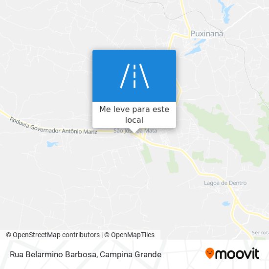 Rua Belarmino Barbosa mapa