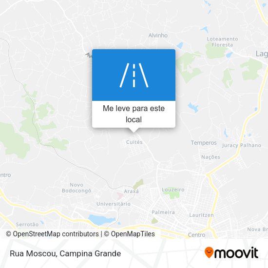 Rua Moscou mapa