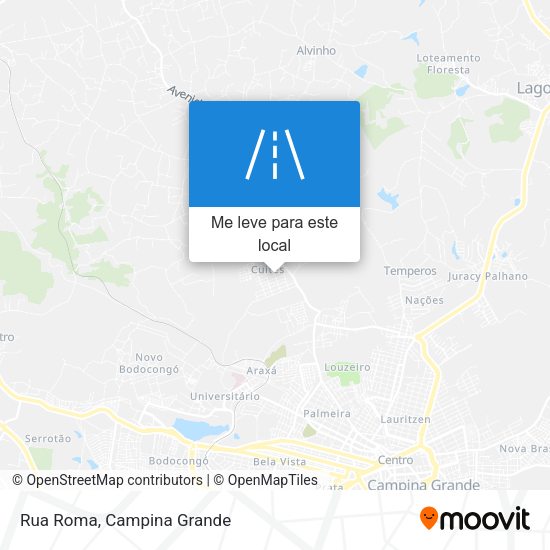 Rua Roma mapa