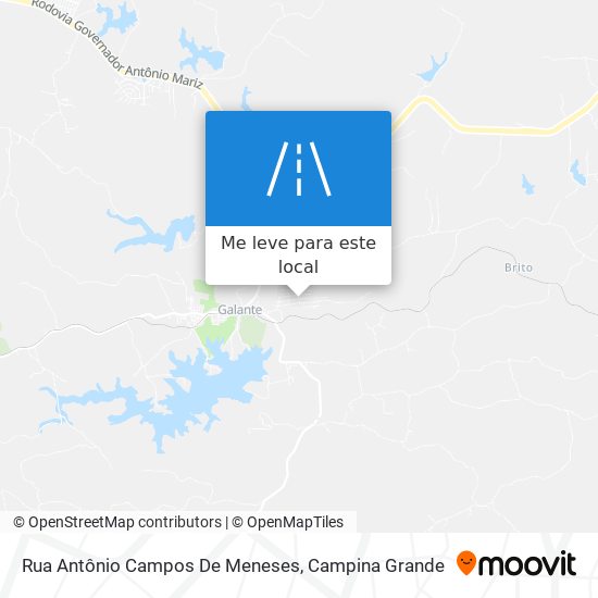 Rua Antônio Campos De Meneses mapa