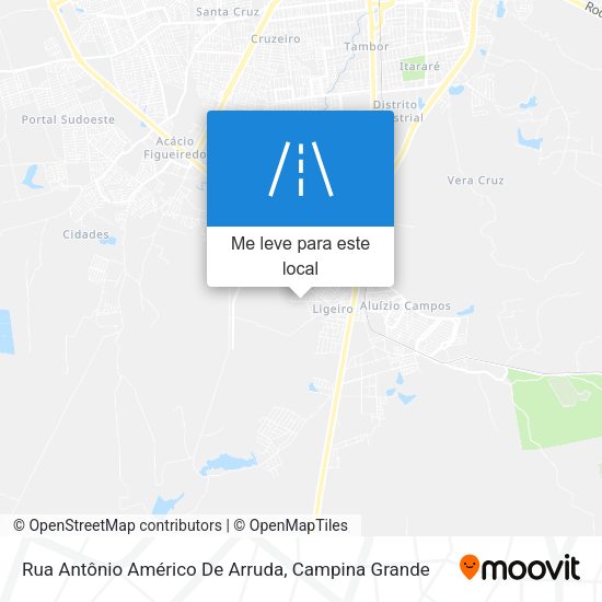 Rua Antônio Américo De Arruda mapa