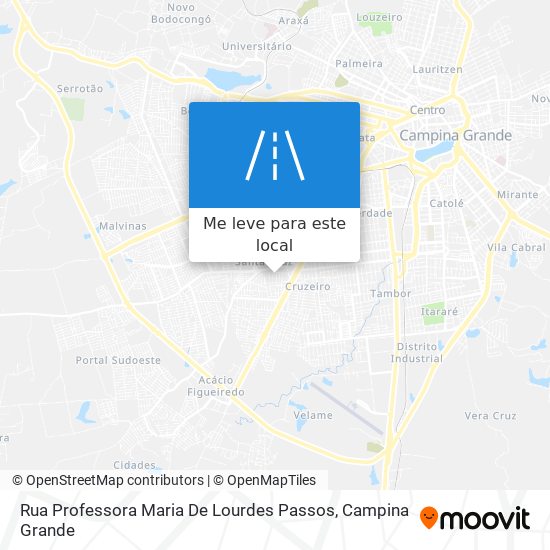 Rua Professora Maria De Lourdes Passos mapa