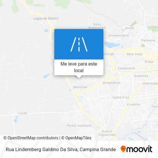 Rua Lindemberg Galdino Da Silva mapa