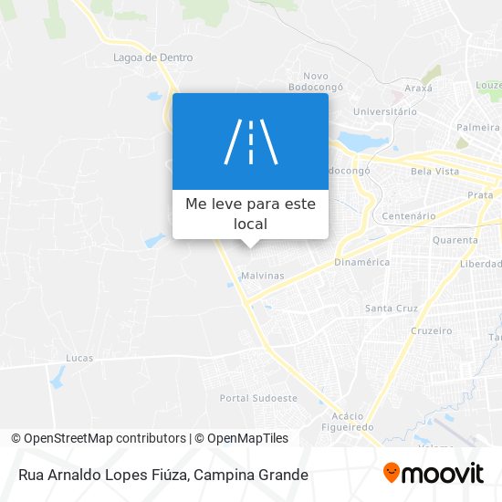 Rua Arnaldo Lopes Fiúza mapa