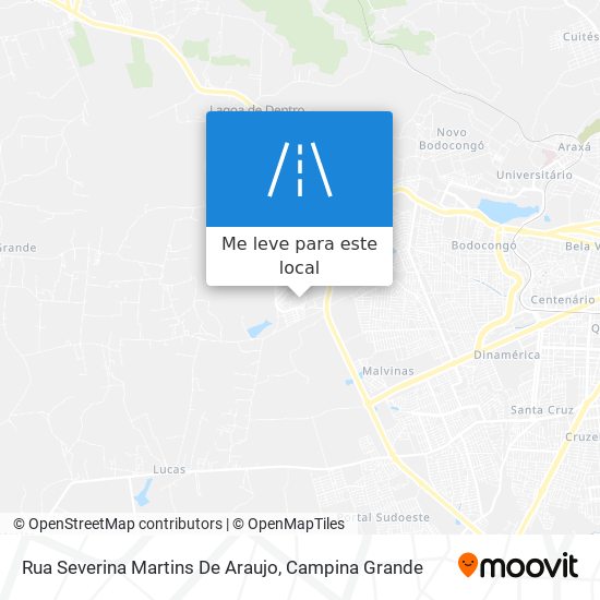 Rua Severina Martins De Araujo mapa