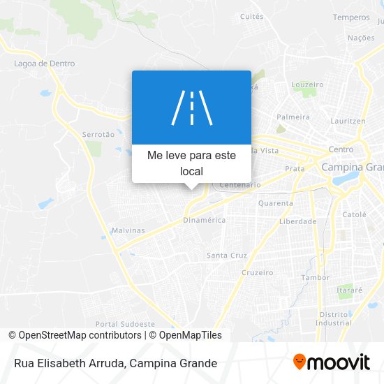 Rua Elisabeth Arruda mapa