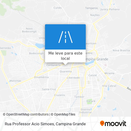 Rua Professor Acio Simoes mapa