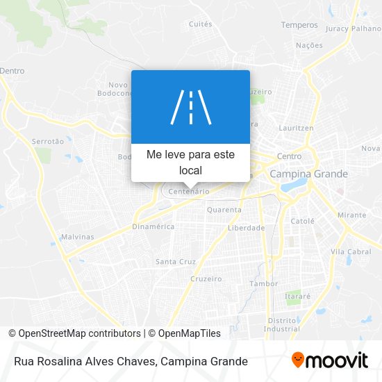 Rua Rosalina Alves Chaves mapa