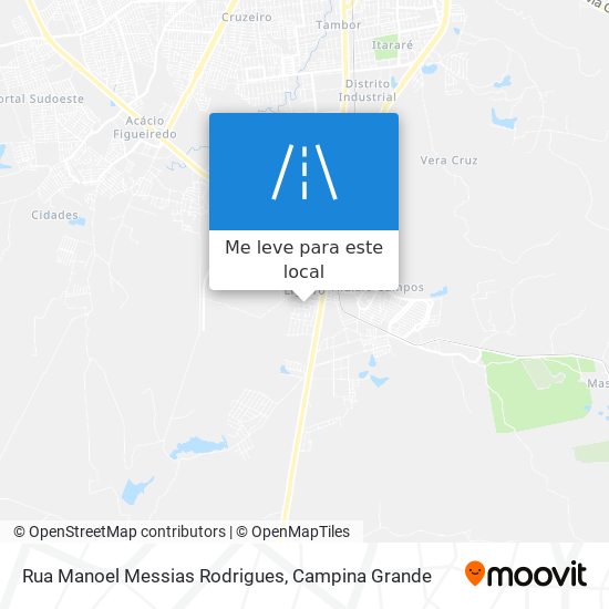 Rua Manoel Messias Rodrigues mapa