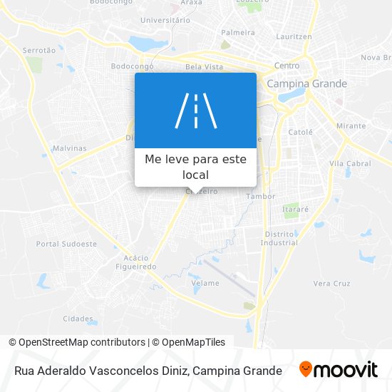 Rua Aderaldo Vasconcelos Diniz mapa