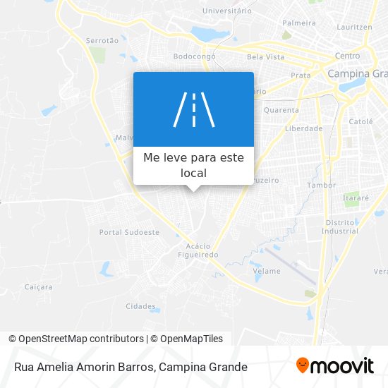 Rua Amelia Amorin Barros mapa