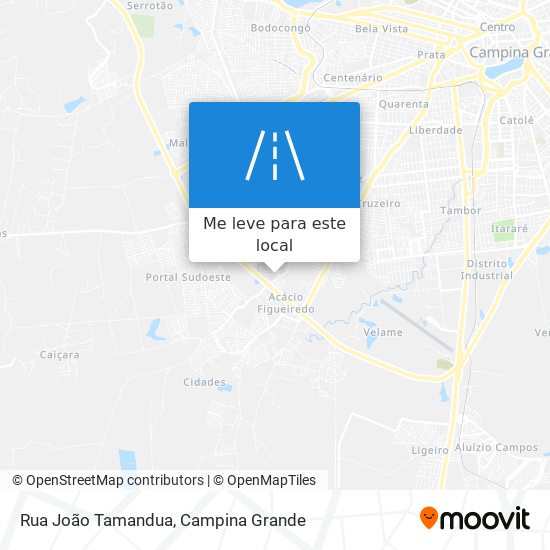 Rua João Tamandua mapa