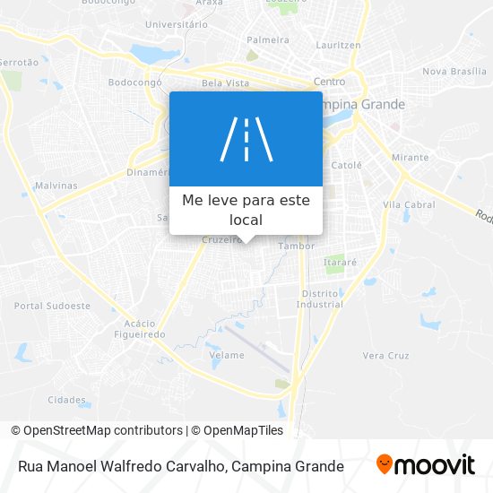 Rua Manoel Walfredo Carvalho mapa