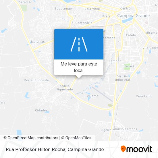 Rua Professor Hilton Rocha mapa