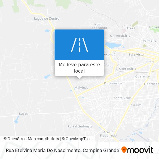 Rua Etelvina Maria Do Nascimento mapa