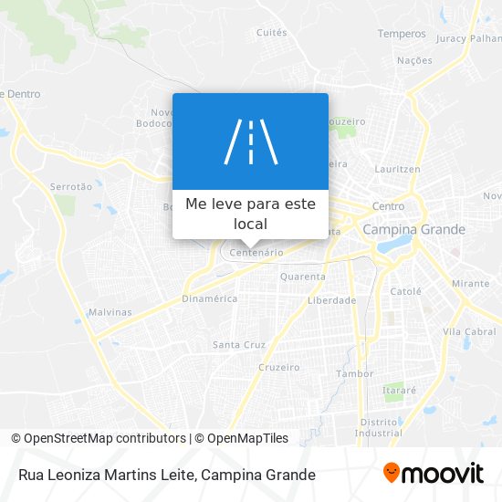 Rua Leoniza Martins Leite mapa