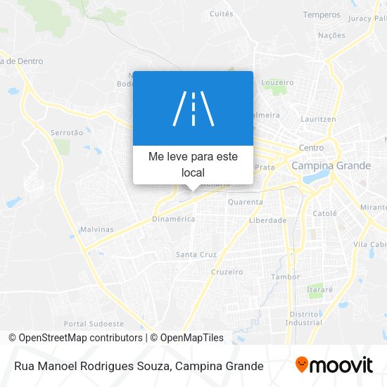 Rua Manoel Rodrigues Souza mapa