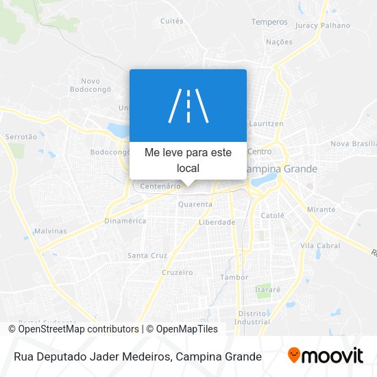 Rua Deputado Jader Medeiros mapa
