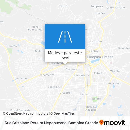 Rua Crispiano Pereira Neponuceno mapa