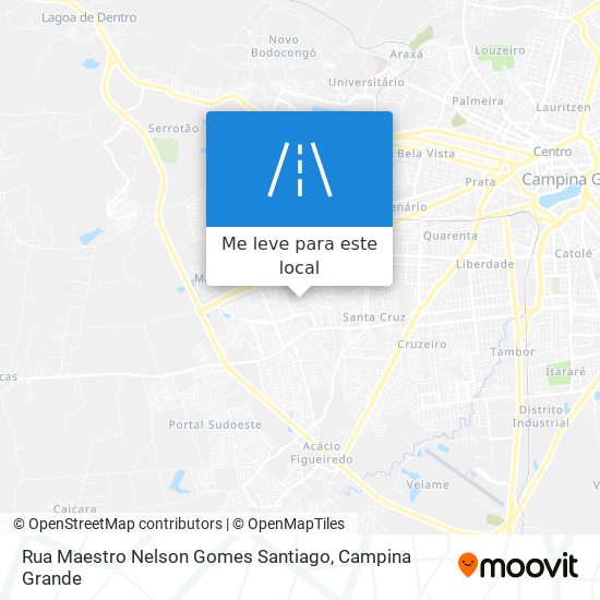 Rua Maestro Nelson Gomes Santiago mapa