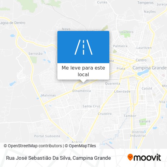 Rua José Sebastião Da Silva mapa