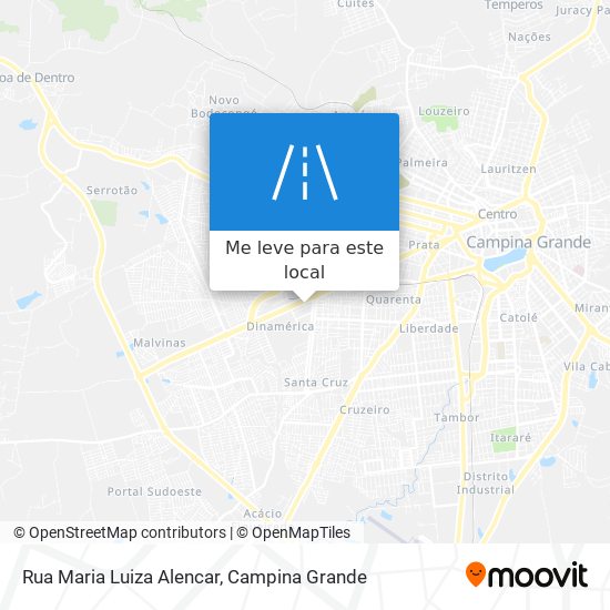 Rua Maria Luiza Alencar mapa