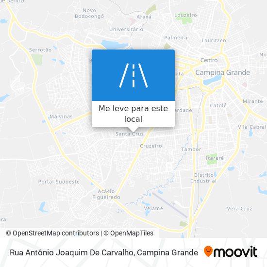 Rua Antônio Joaquim De Carvalho mapa