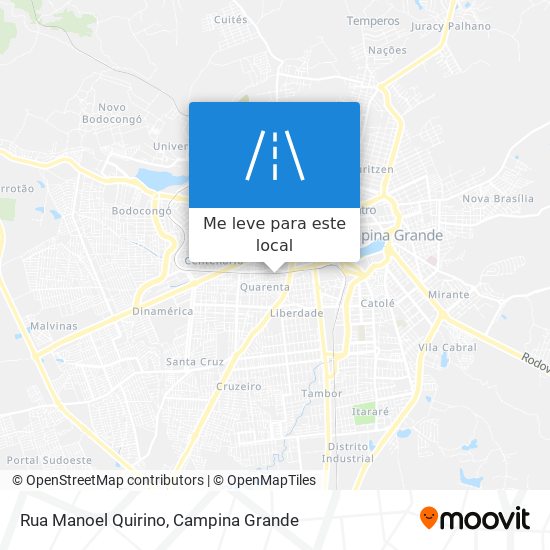 Rua Manoel Quirino mapa