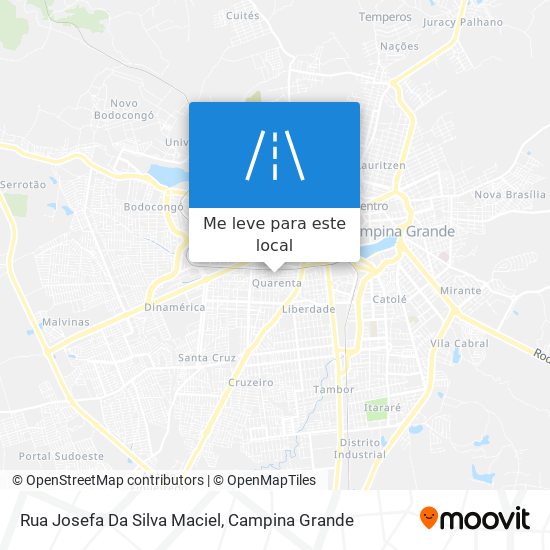 Rua Josefa Da Silva Maciel mapa