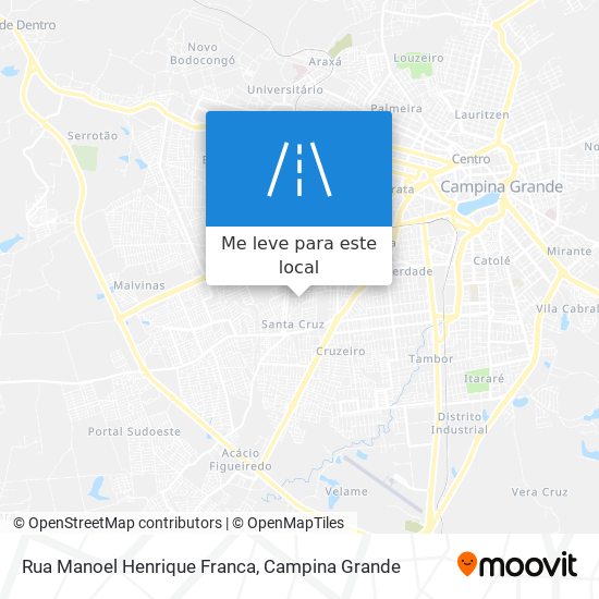 Rua Manoel Henrique Franca mapa