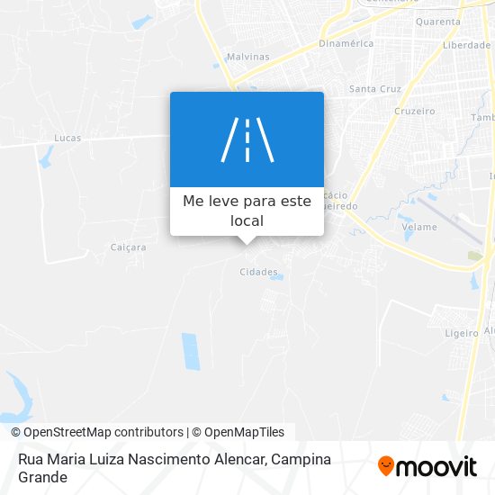 Rua Maria Luiza Nascimento Alencar mapa