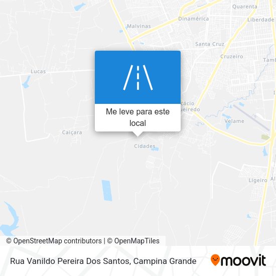Rua Vanildo Pereira Dos Santos mapa