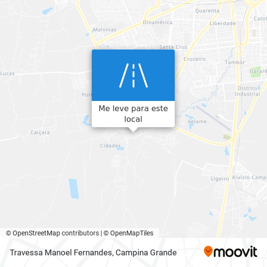 Travessa Manoel Fernandes mapa