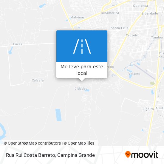 Rua Rui Costa Barreto mapa