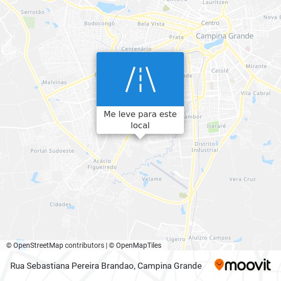 Rua Sebastiana Pereira Brandao mapa