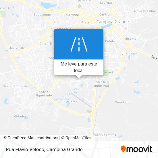 Rua Flavio Veloso mapa