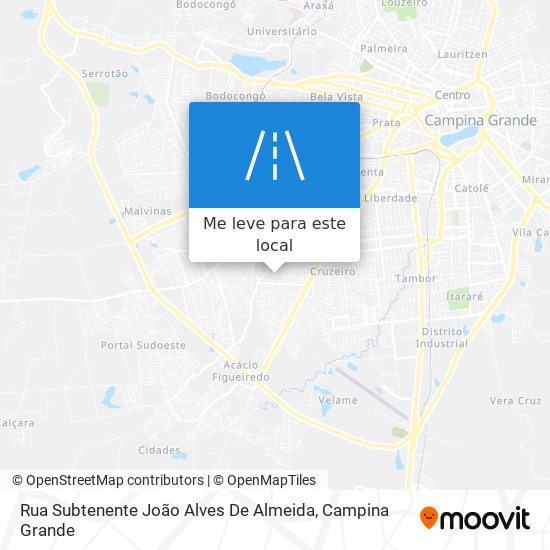 Rua Subtenente João Alves De Almeida mapa