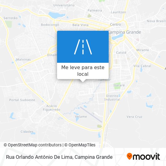 Rua Orlando Antônio De Lima mapa