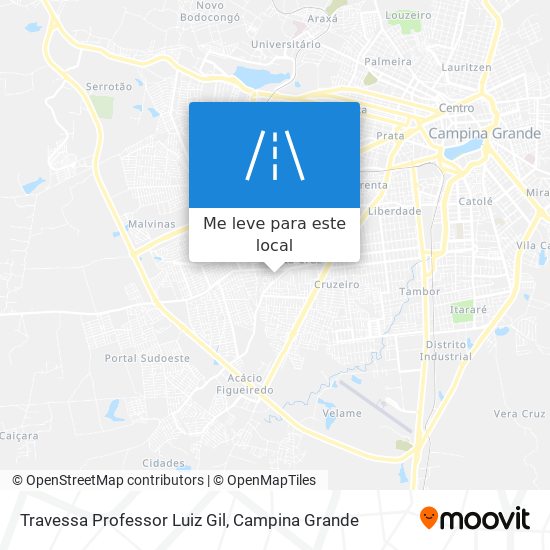 Travessa Professor Luiz Gil mapa