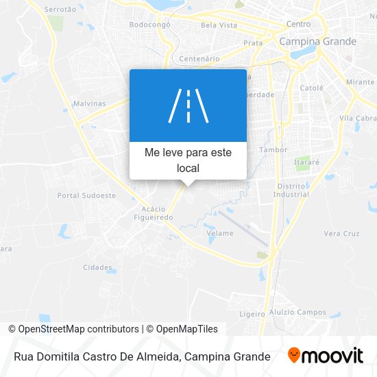 Rua Domitila Castro De Almeida mapa