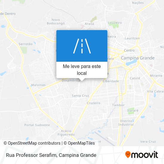 Rua Professor Serafim mapa