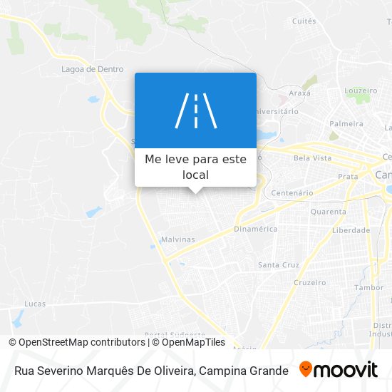 Rua Severino Marquês De Oliveira mapa